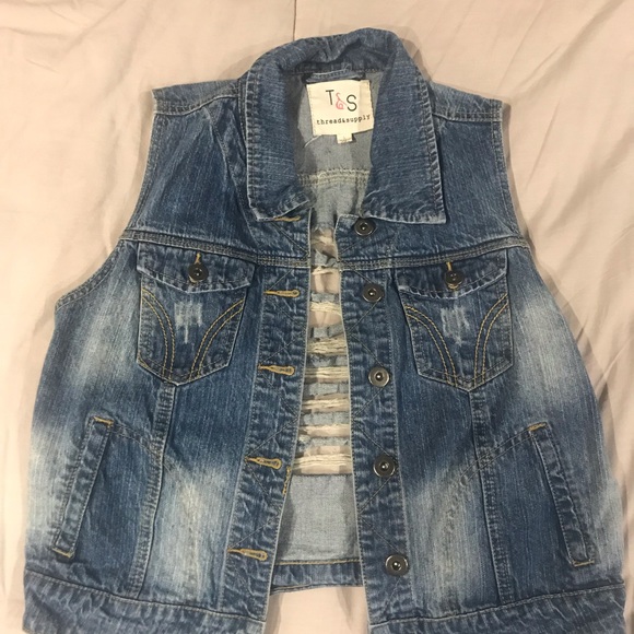 Jean jacket vest - Picture 2 of 5